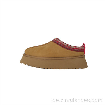 Lady Fur Slides Heepskin Platform Tasman Pantoffeln